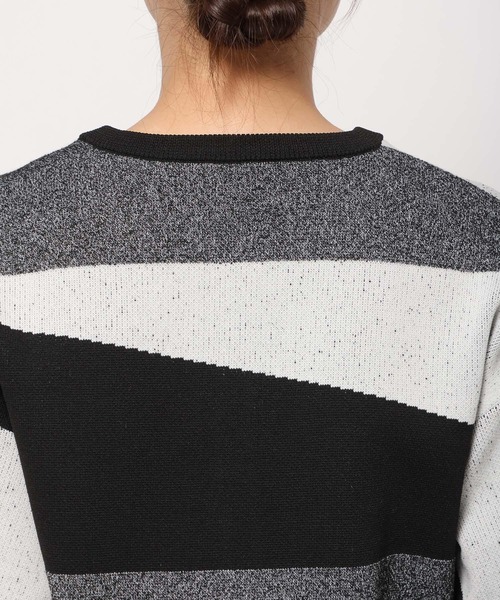PAGEBOY（ページボーイ）の「カラーブロックショートカーディガン（カーディガン/ボレロ・レディース・オフホワイト/ブラック系その他/ブラック・FREE）」の9枚目の写真