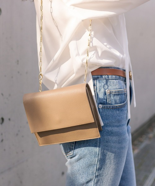 RIVE DROITE（リヴドロワ）の「2wayボディバッグ（ショルダーバッグ・レディース・サックスブルー/モカ・FREE）」の2枚目の写真