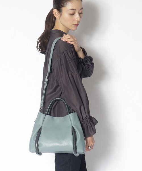 HIROKO HAYASHI(ヒロコハヤシ)の「◆CORDA(コルダ)2wayショルダーバッグ(ショルダーバッグ・レディース・ブルーグリーン/グレー系その他5・00)」の15枚目の写真