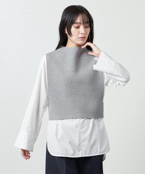 新品タグ付き　ニットコンビブラウス MARW UNITED ARROWS（マルゥ ユナイテッドアローズ）の「＜MARW