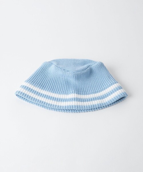 California General Store（California General Store）の「＜CGS.＞ リサイクル ポリエステル ニット バケット ハット（ハット・メンズ・ライトブルー/ネイビー/ホワイト・FREE）」の7枚目の写真