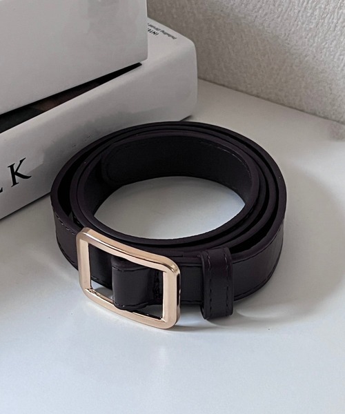 fiere（フィエール）の「レディーススクエア穴なしベルト（ベルト・レディース・ブラック/ブラウン/ブラック系その他2/ブラウン系その他/ブラック系その他・FREE）」の8枚目の写真