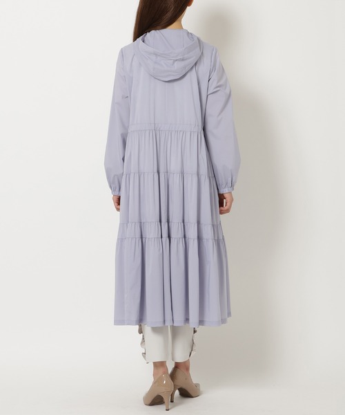 美品希少☆ローズティアラ撥水春夏コートワンピース大きいサイズ46（15〜17淡紫 羽織るだけで可愛い♡ 春のとっておきアウター | Rose Tiara【ローズ