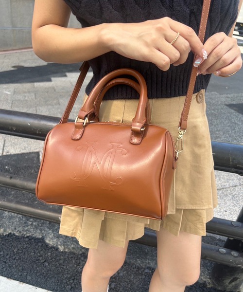 セール】【新色追加】エンブレムミニボストンバッグ（ボストンバッグ