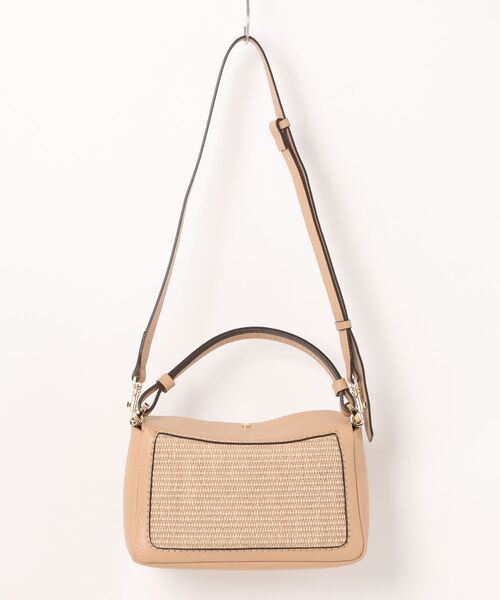 LORISTELLA(ロリステッラ)の「【LORISTELLA】異素材コンビハンドバッグ(Q46428)(ハンドバッグ・レディース・グリーン系その他/ベージュ系その他・ALL)」の3枚目の写真