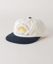 ＜HELLO SUNRISE＞ ウォッシュド 6パネル キャップ