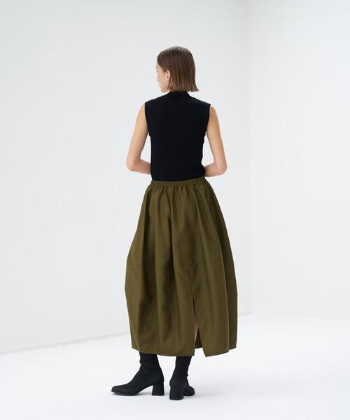 【売約済】LANVIN en bleu ドッキングワンピース LANVIN en Bleu（ランバンオンブルー）の「コクーンスカート