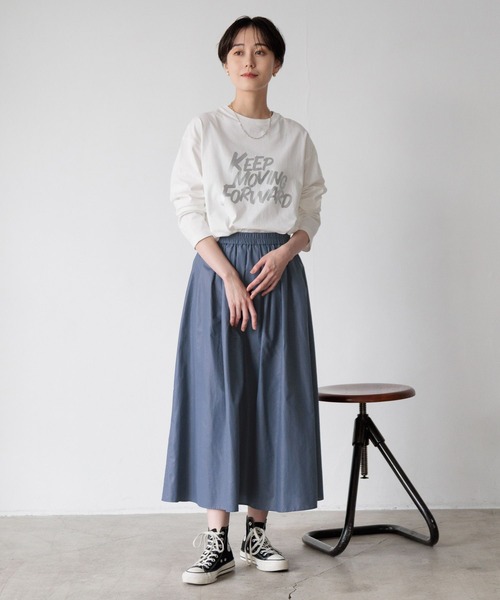 LOWRYS FARM（ローリーズファーム）の「アソートロゴプリントＴＬＳ 990199（Tシャツ/カットソー・レディース・グレー系その他/ホワイト系その他/ホワイト/グレー・FREE）」の12枚目の写真