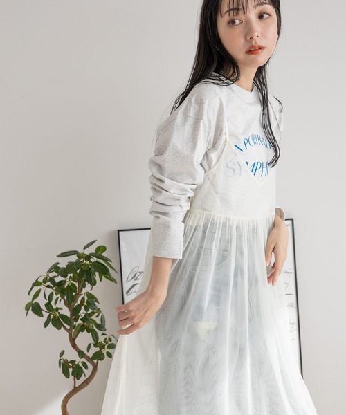 LOWRYS FARM（ローリーズファーム）の「アソートロゴプリントＴＬＳ 990199（Tシャツ/カットソー・レディース・グレー系その他/ホワイト系その他/ホワイト/グレー・FREE）」の19枚目の写真