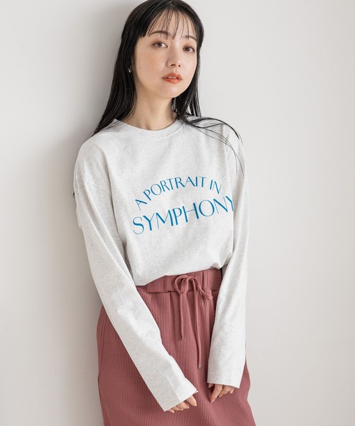 LOWRYS FARM（ローリーズファーム）の「アソートロゴプリントＴＬＳ 990199（Tシャツ/カットソー・レディース・グレー系その他/ホワイト系その他/ホワイト/グレー・FREE）」の17枚目の写真