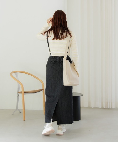 flower（フラワー）の「エニージャンパースカート（ジャンパースカート・レディース・ブラック/ネイビー・FREE）」の3枚目の写真