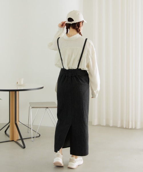 flower（フラワー）の「エニージャンパースカート（ジャンパースカート・レディース・ブラック/ネイビー・FREE）」の6枚目の写真