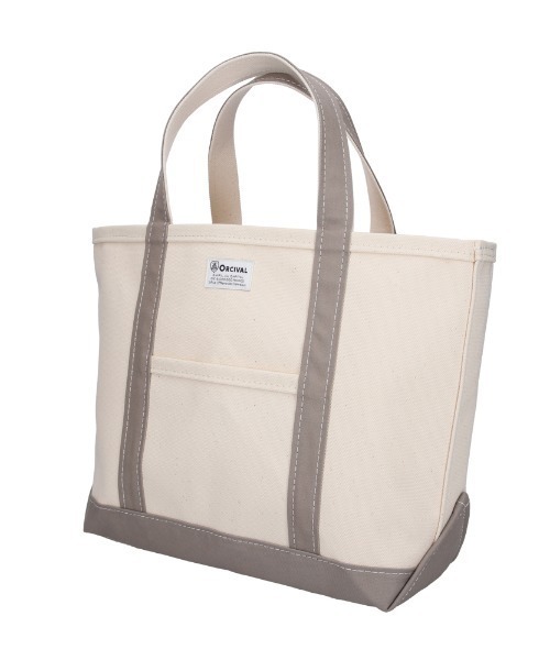 ORCIVAL（オーシバル）の「ORCIVAL (オーシバル）TOTE BAG MEDIUM/OR-H0284 KWC（トートバッグ・レディース・イエロー/ホワイト系その他/グレー系その他/ホワイト系その他2/チャコールグレー/ライトグレー/グレー・F）」の2枚目の写真