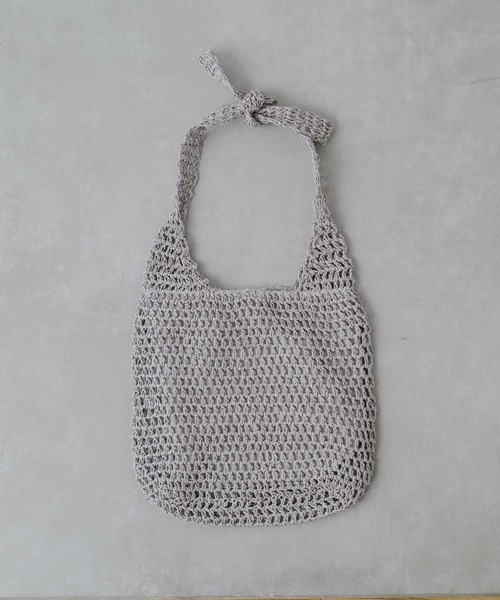 Actually（アクチュアリー）の「ペーパー手編み ワンハンドルバッグ（ショルダーバッグ・レディース・グレー/ベージュ/ラベンダー/グリーン・フリー）」の18枚目の写真