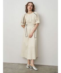 ELENDEEK | サイドベルトパイピングワンピース(ワンピース)