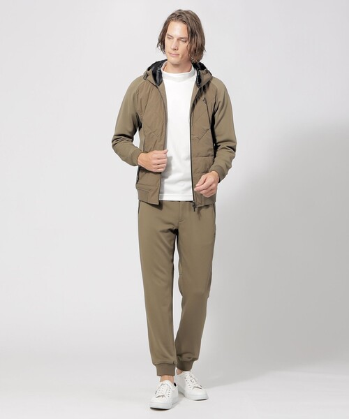 EPOCA UOMO(エポカウォモ)の「【SPORTO】ハイパーストレッチモックネックカットソー(Tシャツ/カットソー・メンズ・ライトブルー/グリーン系その他3・50/46)」の9枚目の写真