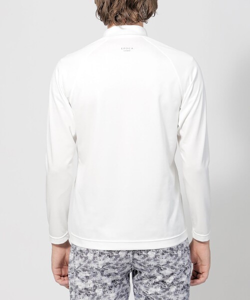EPOCA UOMO(エポカウォモ)の「【SPORTO】ハイパーストレッチモックネックカットソー(Tシャツ/カットソー・メンズ・ライトブルー/グリーン系その他3・50/46)」の8枚目の写真