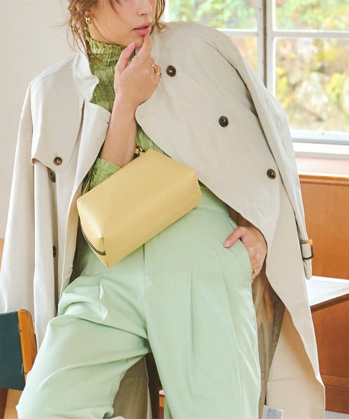 KOBE LETTUCE（コウベレタス）の「選べる2丈レギュラーorショート丈トレンチコート（トレンチコート・レディース・オリーブ/ベージュ/ホワイト・M-Short/M-Regular）」の16枚目の写真