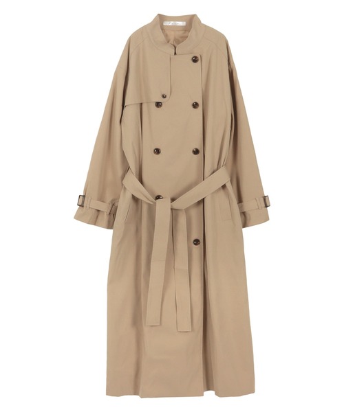 KOBE LETTUCE（コウベレタス）の「選べる2丈レギュラーorショート丈トレンチコート（トレンチコート・レディース・オリーブ/ベージュ/ホワイト・M-Short/M-Regular）」の5枚目の写真