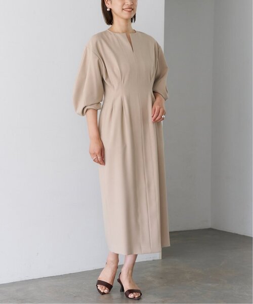 【9/25迄限定価格】VERMEIL par ienaウエストシェイプワンピース VERMEIL par iena｜《追加2》P/Ryツイルウエストシェイプ