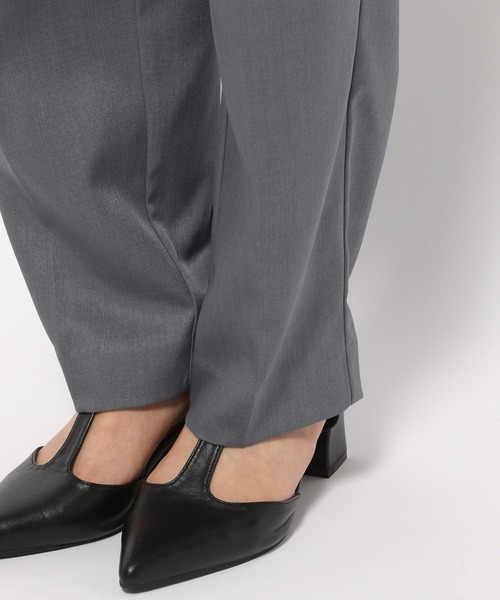 mysty woman（ミスティウーマン）の「［追加1］ウエストタブテーパードパンツ 113883（その他パンツ・レディース・ブルー/ブラウン/ベージュ/チャコールグレー/ライトベージュ・FREE）」の11枚目の写真