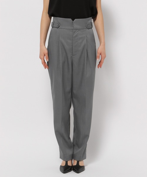 【セール】［追加1］ウエストタブテーパードパンツ 113883（その他パンツ）｜mysty woman（ミスティウーマン）