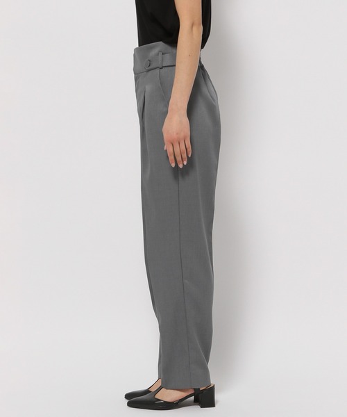 【セール】［追加1］ウエストタブテーパードパンツ 113883（その他パンツ）｜mysty woman（ミスティウーマン）