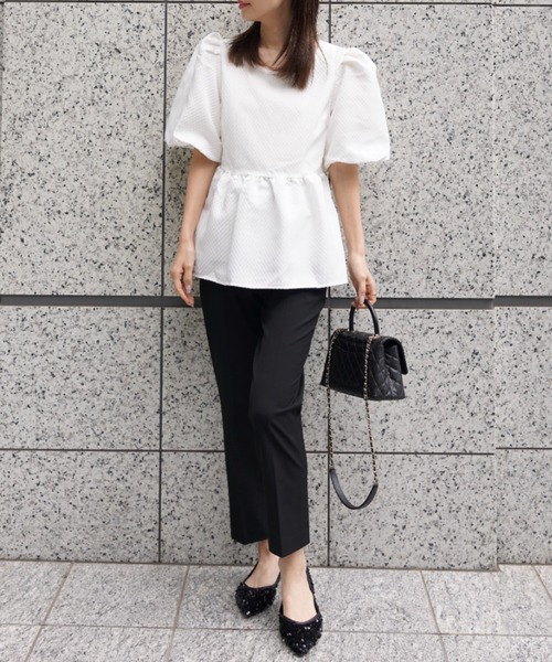 PIN(ピン)の「ALICE PUFF BLOUSE(シャツ/ブラウス・レディース・ピンク/ホワイト・L/M/S)」の19枚目の写真