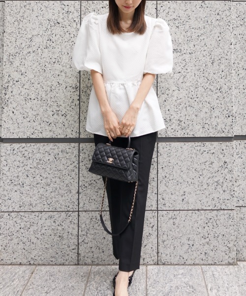 PIN(ピン)の「ALICE PUFF BLOUSE(シャツ/ブラウス・レディース・ピンク/ホワイト・L/M/S)」の20枚目の写真
