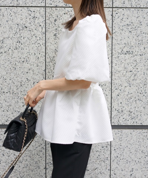 PIN(ピン)の「ALICE PUFF BLOUSE(シャツ/ブラウス・レディース・ピンク/ホワイト・L/M/S)」の13枚目の写真