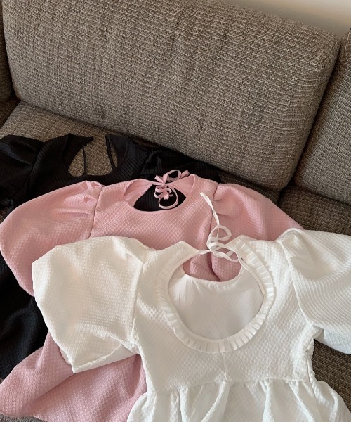 PIN(ピン)の「ALICE PUFF BLOUSE(シャツ/ブラウス・レディース・ピンク/ホワイト・L/M/S)」の21枚目の写真