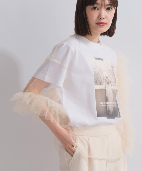 PICCIN(ピッチン)の「【WEB限定】チュールフリルブラウス(シャツ/ブラウス・レディース・ブラック/アイボリー・M)」の18枚目の写真