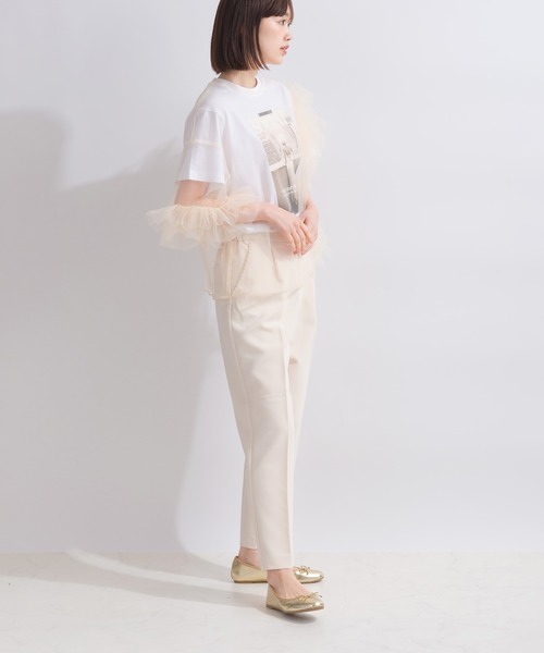 PICCIN(ピッチン)の「【WEB限定】チュールフリルブラウス(シャツ/ブラウス・レディース・ブラック/アイボリー・M)」の22枚目の写真