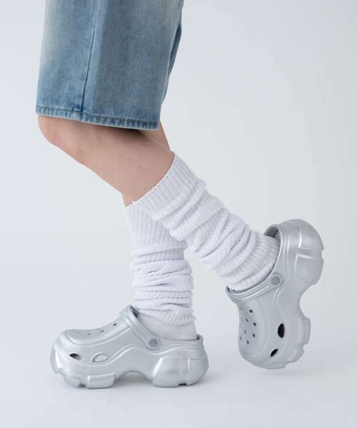 WEGO（ウィゴー）の「●WEGO/ボリュームカラーサンダル（サンダル・レディース・サックスブルー/ブラック/ピンク/ホワイト/シルバー・SMALL/MEDIUM/LARGE）」の5枚目の写真