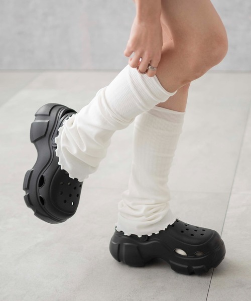 WEGO（ウィゴー）の「●WEGO/ボリュームカラーサンダル（サンダル・レディース・サックスブルー/ブラック/ピンク/ホワイト/シルバー・SMALL/MEDIUM/LARGE）」の3枚目の写真