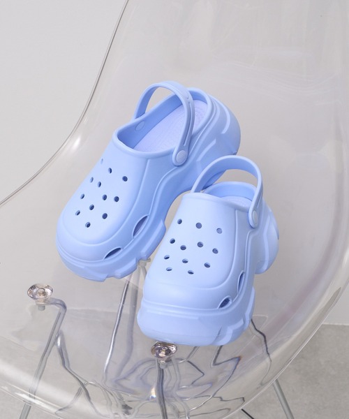 WEGO（ウィゴー）の「●WEGO/ボリュームカラーサンダル（サンダル・レディース・サックスブルー/ブラック/ピンク/ホワイト/シルバー・SMALL/MEDIUM/LARGE）」の18枚目の写真