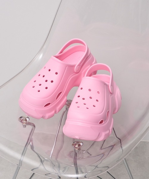 WEGO（ウィゴー）の「●WEGO/ボリュームカラーサンダル（サンダル・レディース・サックスブルー/ブラック/ピンク/ホワイト/シルバー・SMALL/MEDIUM/LARGE）」の19枚目の写真