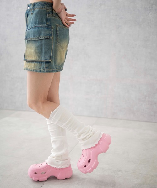 WEGO（ウィゴー）の「●WEGO/ボリュームカラーサンダル（サンダル・レディース・サックスブルー/ブラック/ピンク/ホワイト/シルバー・SMALL/MEDIUM/LARGE）」の17枚目の写真