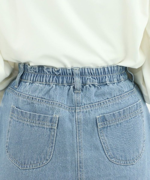 F i.n.t（フィント）の「裾切替デニムミニスカート/fint（スカート・レディース・ライトブルー/ブラック・FREE）」の14枚目の写真