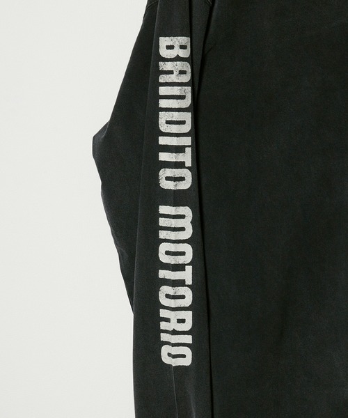 ROARK REVIVAL(ロアークリバイバル)の「ROARK REVIVAL/ロアークリバイバル "BANDITO MOTORIO" L/S TEE ロンT(Tシャツ/カットソー・メンズ・ブラック・XL/L/M)」の6枚目の写真