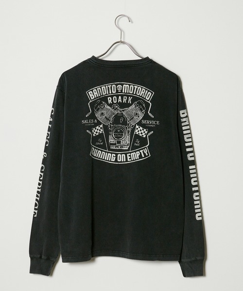 ROARK REVIVAL(ロアークリバイバル)の「ROARK REVIVAL/ロアークリバイバル "BANDITO MOTORIO" L/S TEE ロンT(Tシャツ/カットソー・メンズ・ブラック・XL/L/M)」の11枚目の写真