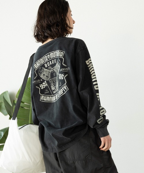ROARK REVIVAL(ロアークリバイバル)の「ROARK REVIVAL/ロアークリバイバル "BANDITO MOTORIO" L/S TEE ロンT(Tシャツ/カットソー・メンズ・ブラック・XL/L/M)」の14枚目の写真