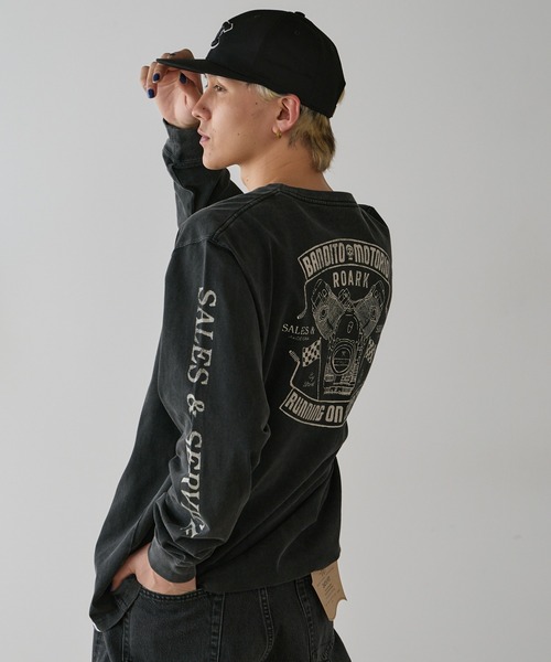 ROARK REVIVAL(ロアークリバイバル)の「ROARK REVIVAL/ロアークリバイバル "BANDITO MOTORIO" L/S TEE ロンT(Tシャツ/カットソー・メンズ・ブラック・XL/L/M)」の21枚目の写真