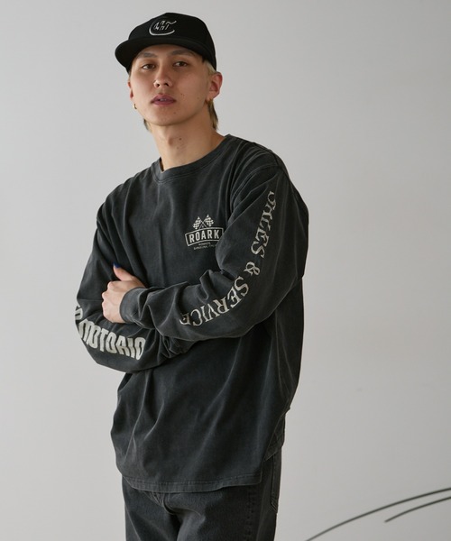 ROARK REVIVAL(ロアークリバイバル)の「ROARK REVIVAL/ロアークリバイバル "BANDITO MOTORIO" L/S TEE ロンT(Tシャツ/カットソー・メンズ・ブラック・XL/L/M)」の20枚目の写真