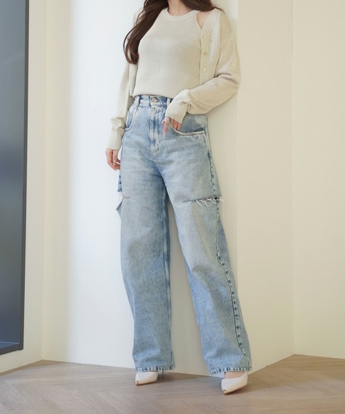 ハイツイスト シャイニー ニット アンサンブル Joint Space×aya 