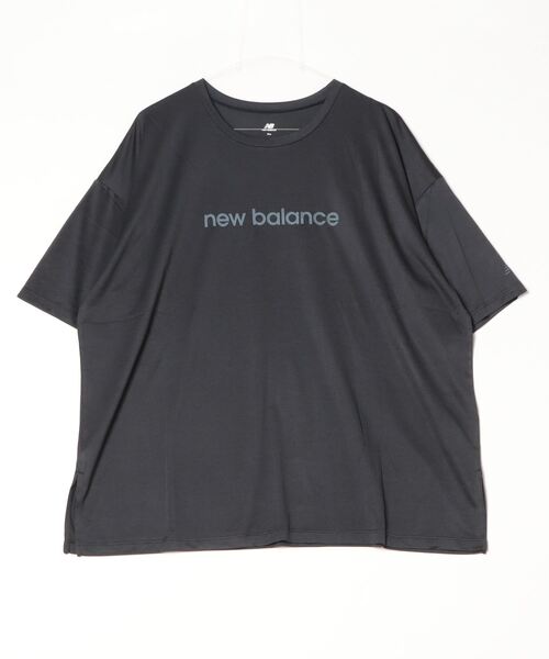 NEW BALANCE(ニューバランス)の「ニューバランス New Balance オーバーサイズショートスリーブTシャツ_Hyper Density(Tシャツ/カットソー・レディース・ブラック/ブルー・S/M/L/XL)」の1枚目の写真