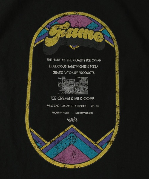 POWER TO THE PEOPLE(パワートゥーザピープル)の「アメリカンヴィンテージノースリーブTシャツ/バックプリント/ビッグシルエット(タンクトップ・メンズ・オフホワイト/チャコールグレー/ブラック/ブラック系その他/アイボリー/ダークグレー・M/L/XL)」の21枚目の写真