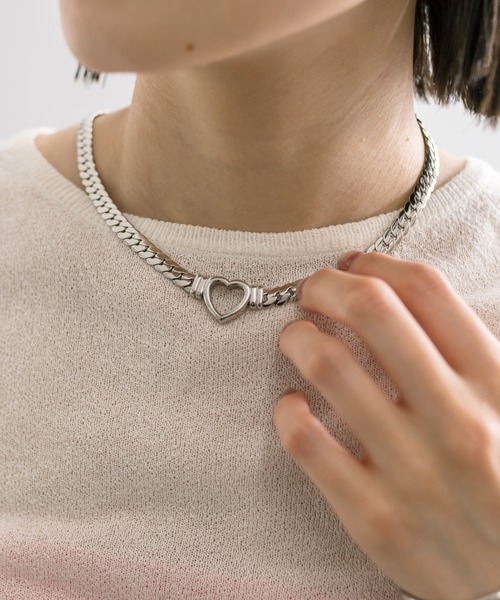 mystic（ミスティック）の「Lara Heart to Heartネックレス（ネックレス・レディース・シルバー・ONE SIZE）」の7枚目の写真