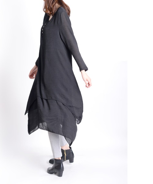 MARAI(マーライ)の「【MARAI】レイヤードワンピース(ワンピース・レディース・ブラック/レンガ/グリーン・XX-LARGE/LARGE)」の10枚目の写真
