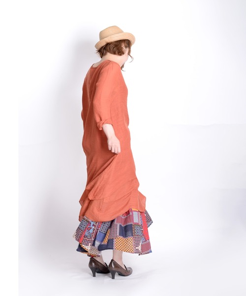 MARAI(マーライ)の「【MARAI】レイヤードワンピース(ワンピース・レディース・ブラック/レンガ/グリーン・XX-LARGE/LARGE)」の17枚目の写真